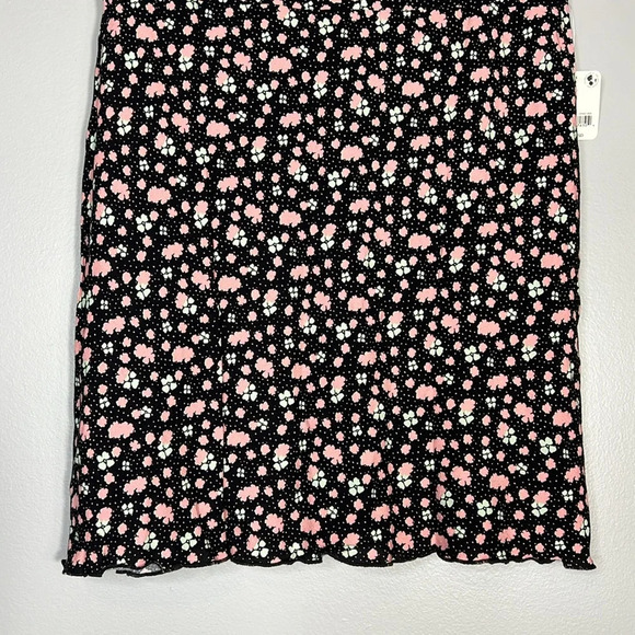 Free People Floral Mini IRL Skirt - Black - Size 4 - NWT - Picture 7 of 11